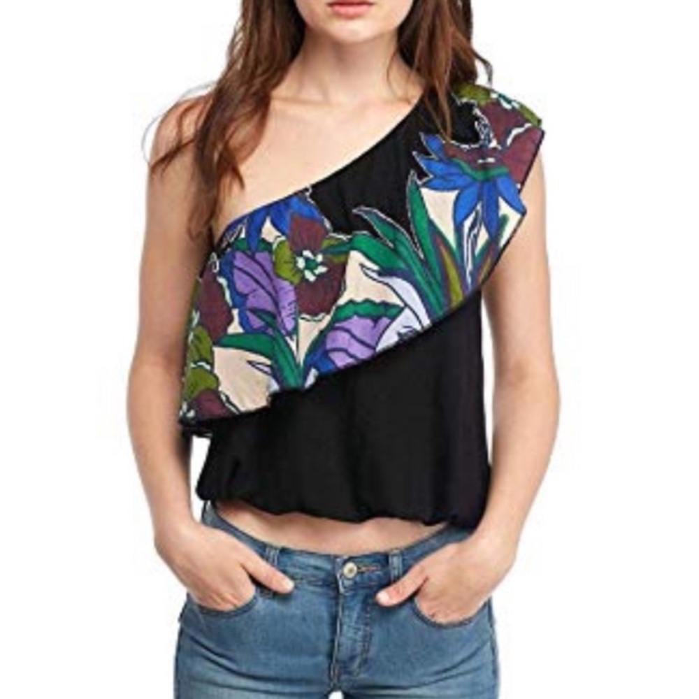 Free People one shoulder top